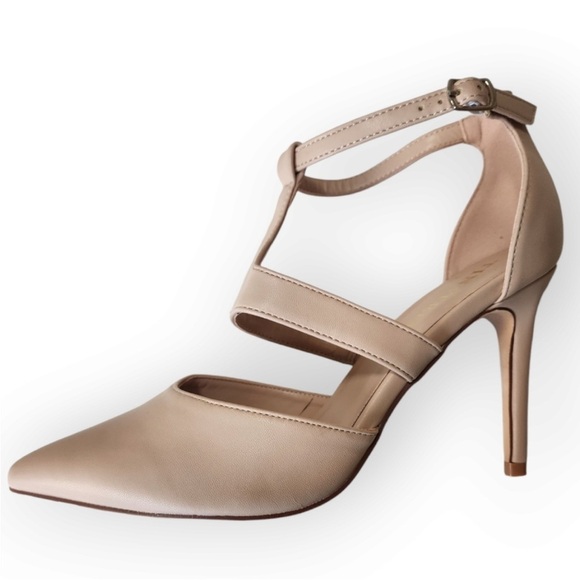 TINSTREE,Stunners! Sexy T-Strap Womens High Heels Pointed Toe Pumps size 9, NWOT - Picture 5 of 14